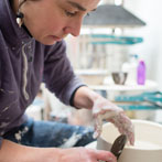 Tanya Gomez in her studio 2016
